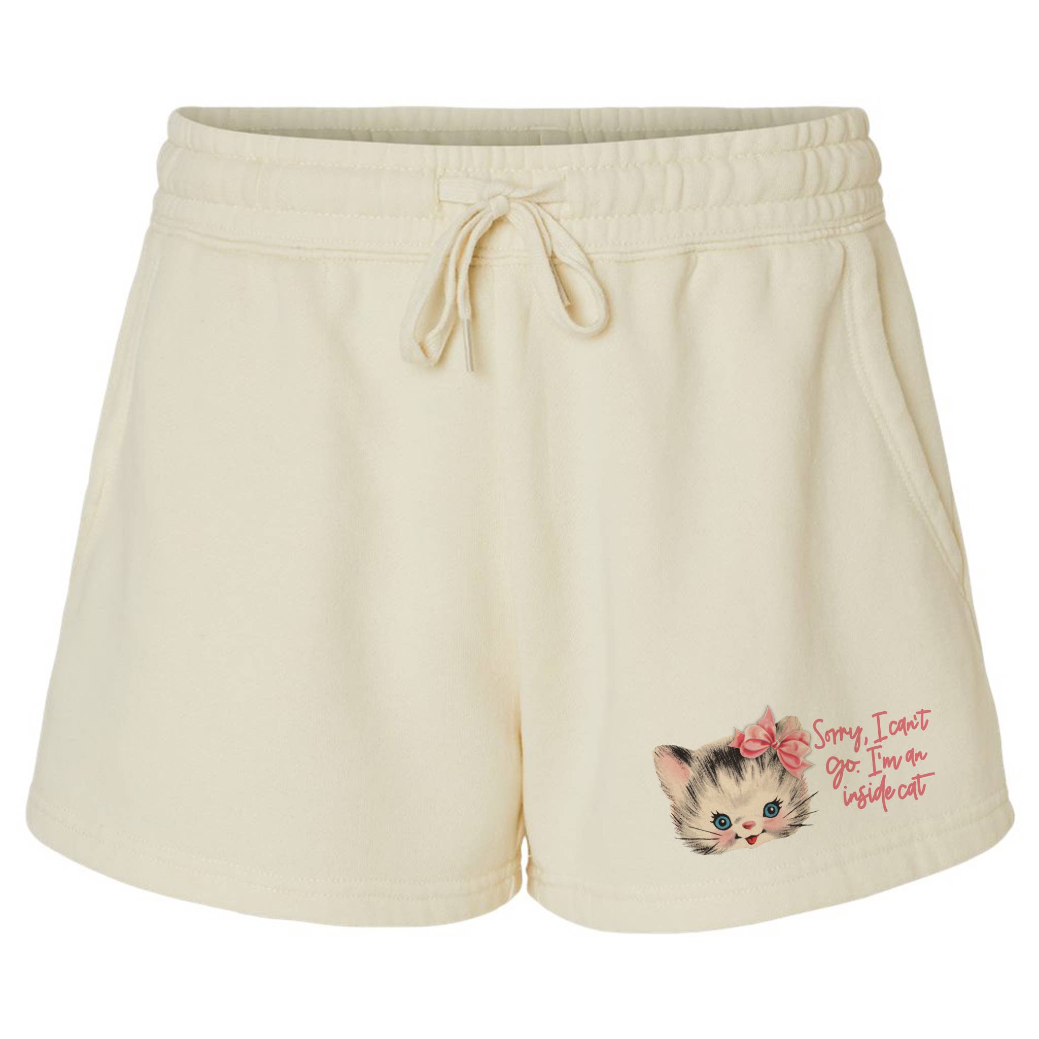 Bone Inside Cat Fleece Shorts for wholesale on Faire1