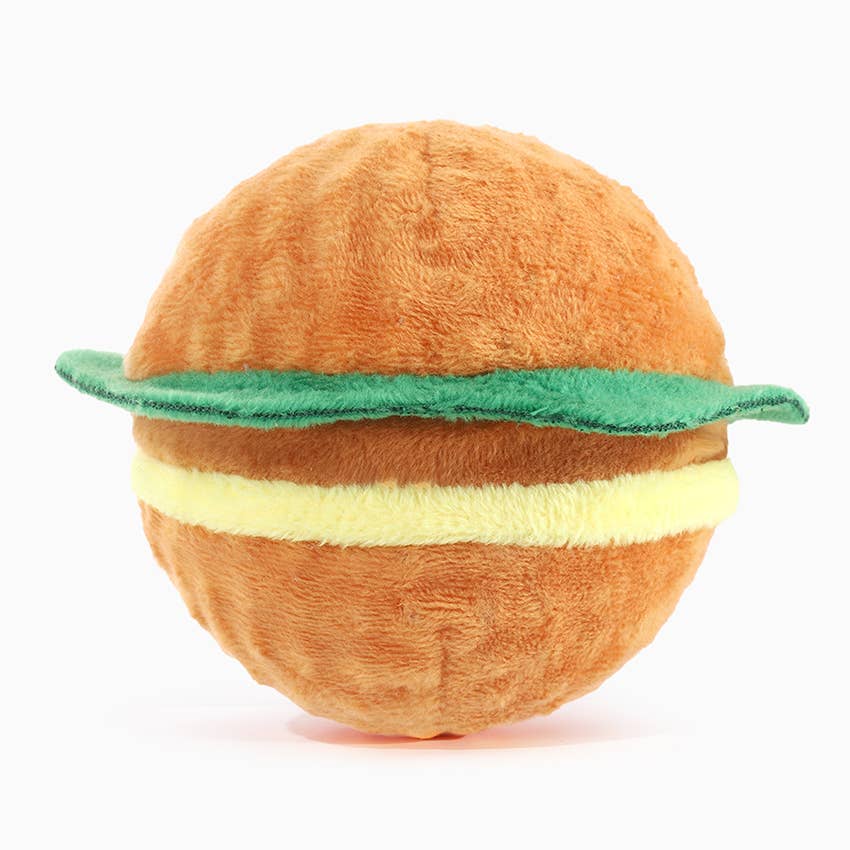 Hugsmart Products Inc - Wholesale Pet Fetch Ball - Dog - HugSmart Pet - Food Party | Hamburger - Dog Ball Toy1