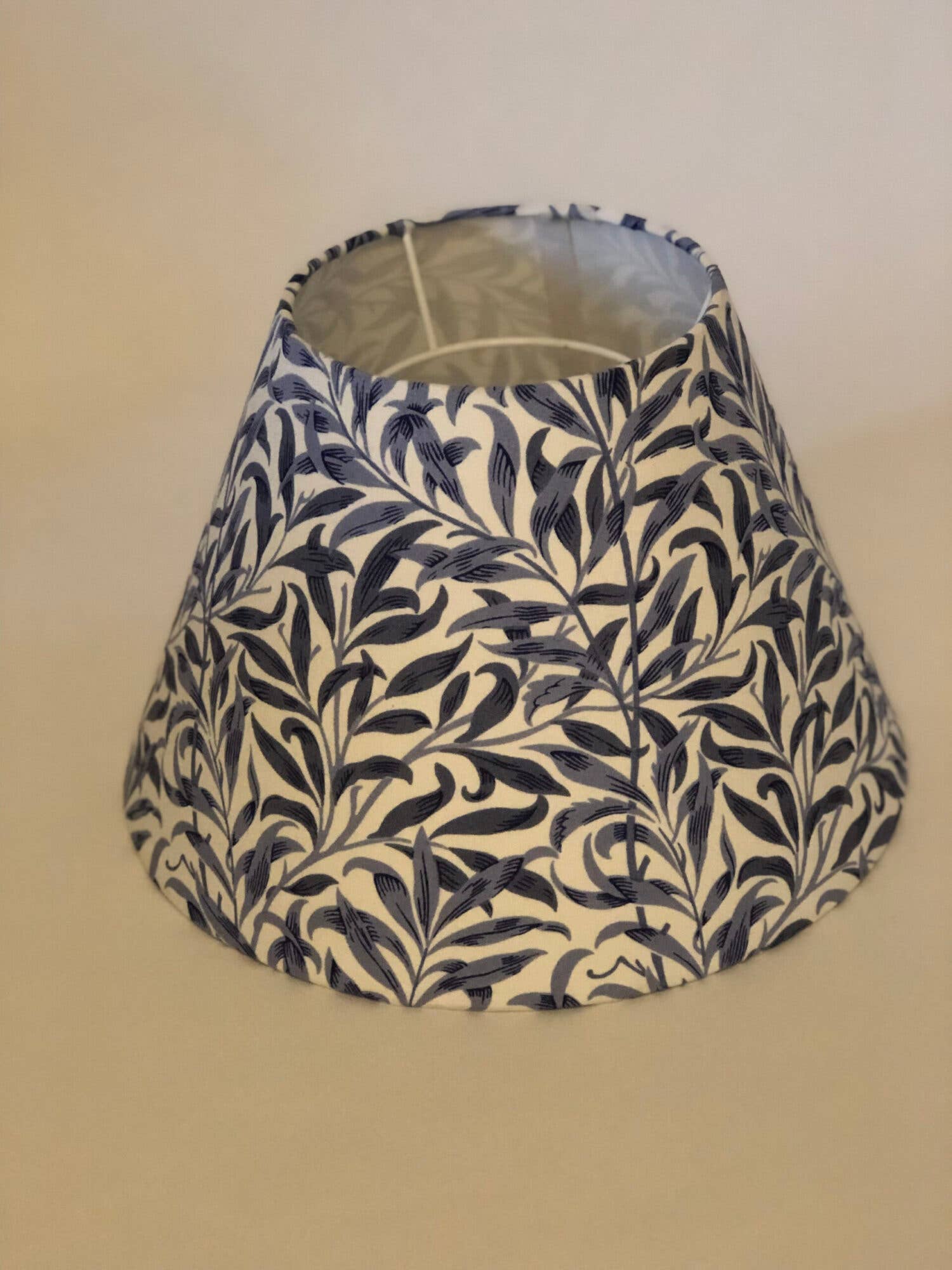 Fait Par Moi - Wholesale Lamp Shade - William Morris Willow Bough Blue Coolie Lampshade2