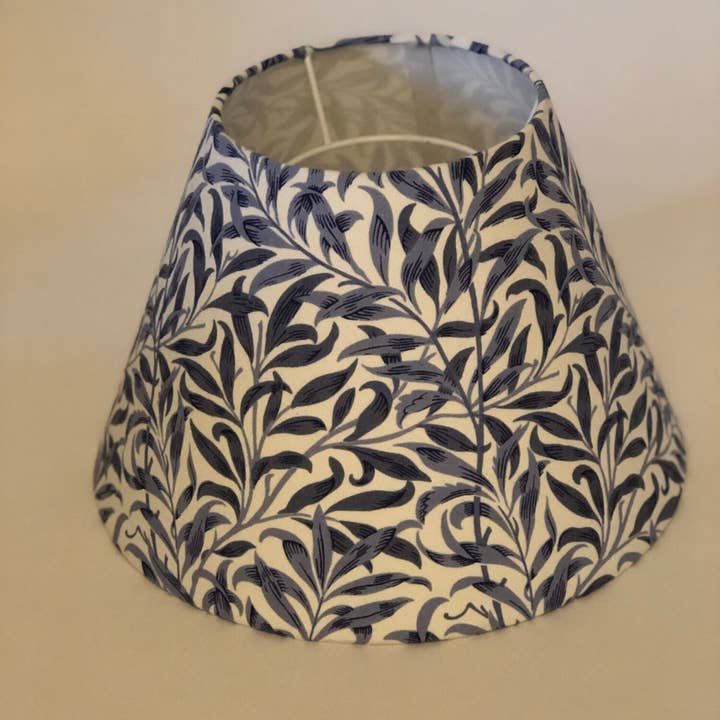 Fait Par Moi - Wholesale Lamp Shade - William Morris Willow Bough Blue Coolie Lampshade2