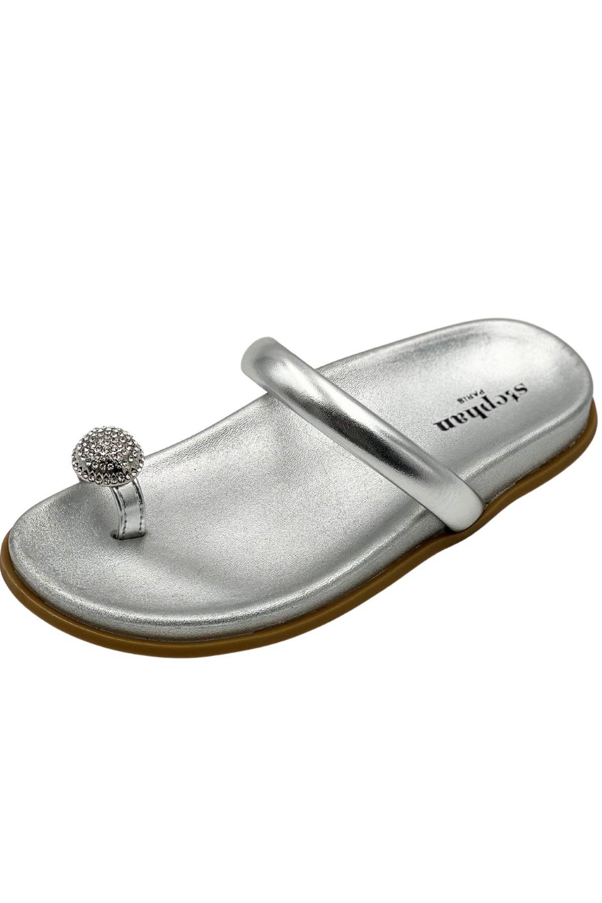 Zwart Sandaal met kristallen ornament P-1374 voor groothandel op Faire2