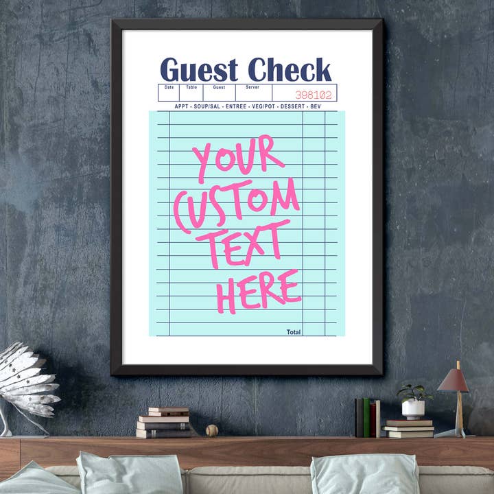 Dormfuly - Wholesale Poster - Custom Guest Check Poster1