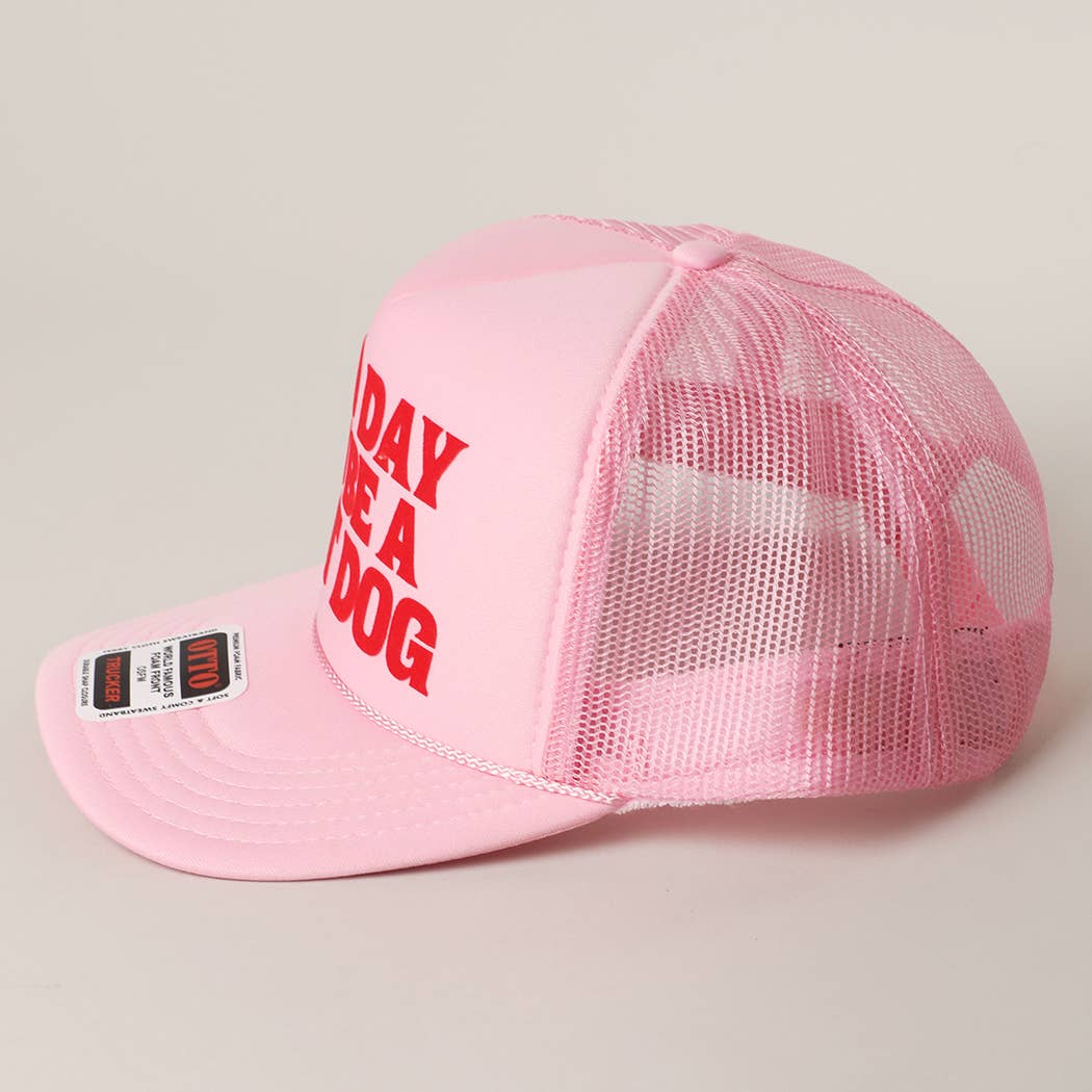 Fashion City - Wholesale Trucker Hat - Women's - BAD DAY TO BE A HOT DOG Mesh Back Foam Trucker13