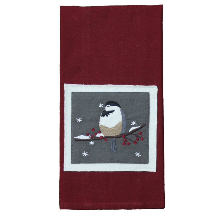 Chickadees Towel for wholesale by Home Collections by Raghu