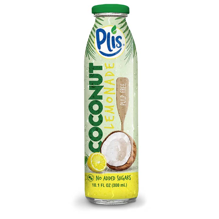 I Got Your Candy - Wholesale Fruit Juice - Ricky Joy Plis Coconut Lemonade Pulp Free 10.1 fl oz - 12ct