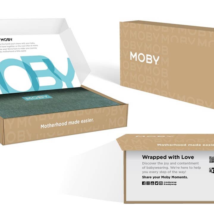 Moby - Wholesale Baby Wrap/Sling - Moby Sling - Flint - ECOM BOX