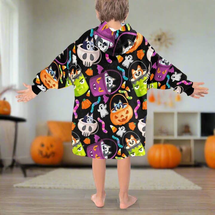 Heelerween - Hooded Blanket for wholesale by Green Cheeks
