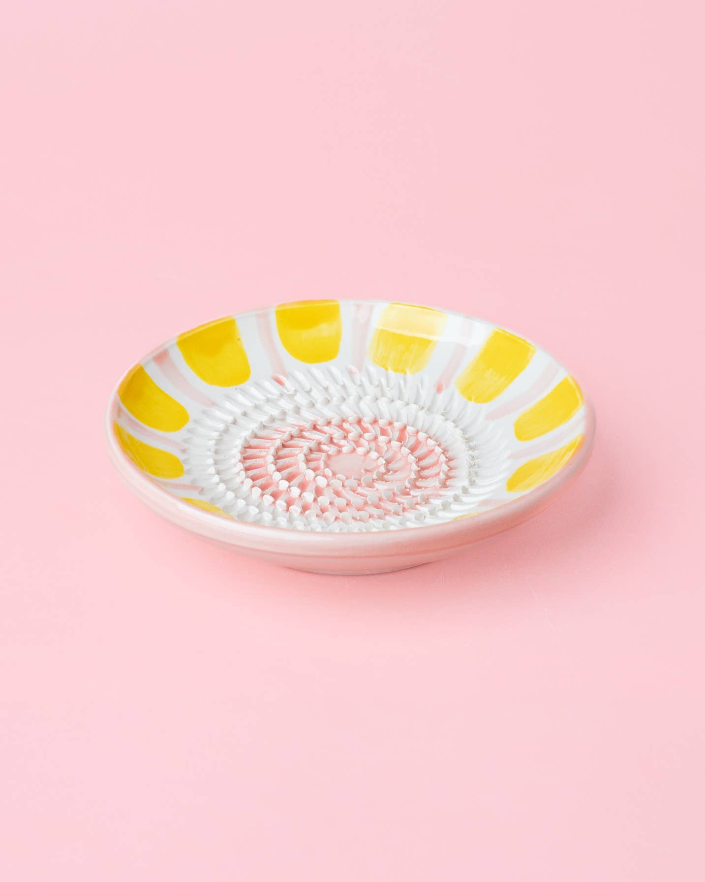 Alfar Tierra Cocida - Wholesale Grater - Small Ceramic Grater Plate / Pastel Pink VALENTINA2