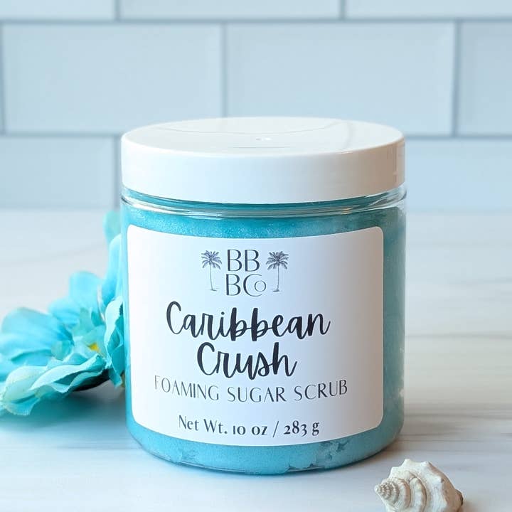 Beachy Bubbles Bath Co - Wholesale Body Scrub/Exfoliant - Caribbean Crush Foaming Sugar Scrub