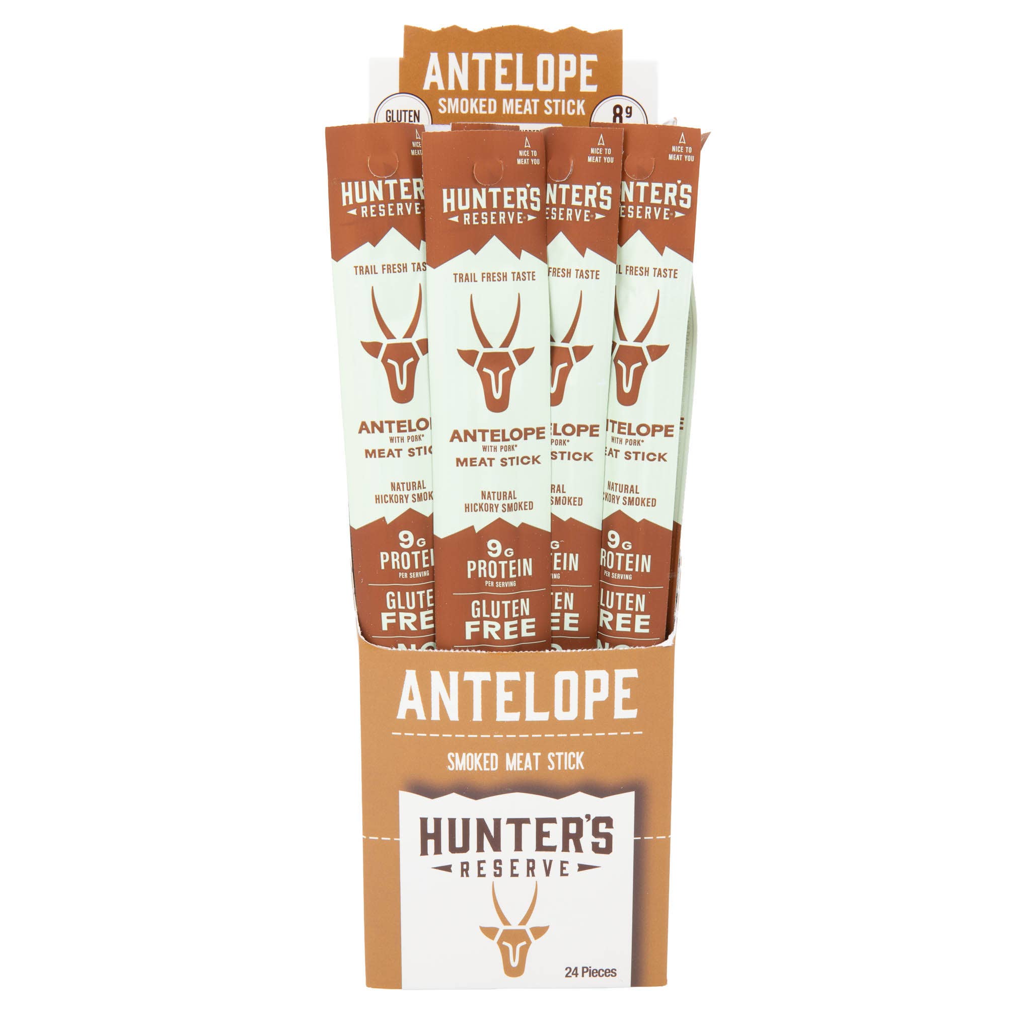 Hunter's Reserve - Vente Viande séchée - Bâtonnets de viande d'antilope, paquet de 243