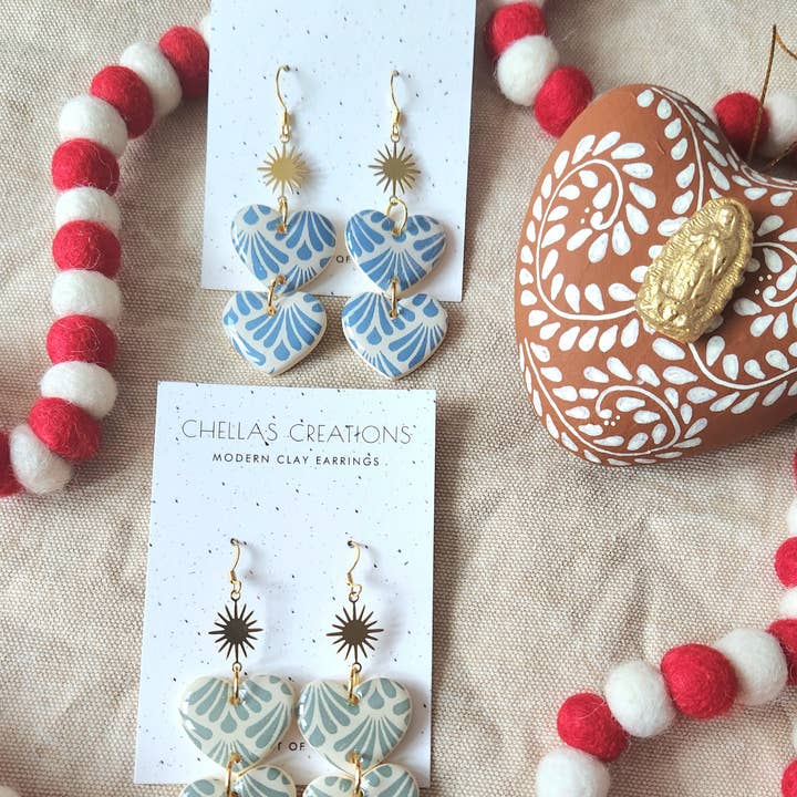 Seasonal Double Hearts Talavera Collection for wholesale by ChellasCreations