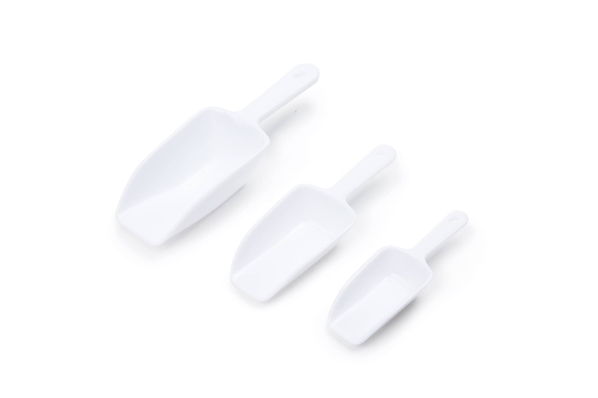 Fox Run Brands - Vente Cuillère doseuse - Ensemble de cuillères Fox Run, plastique, 3 pièces, blanc2