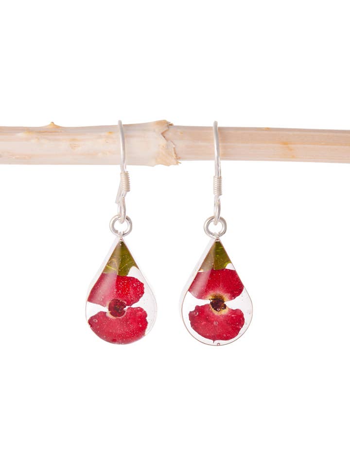 Brincos em Forma de Gota com Flores de Coroa de Espinhos por atacado de Fresh Jewelry Co