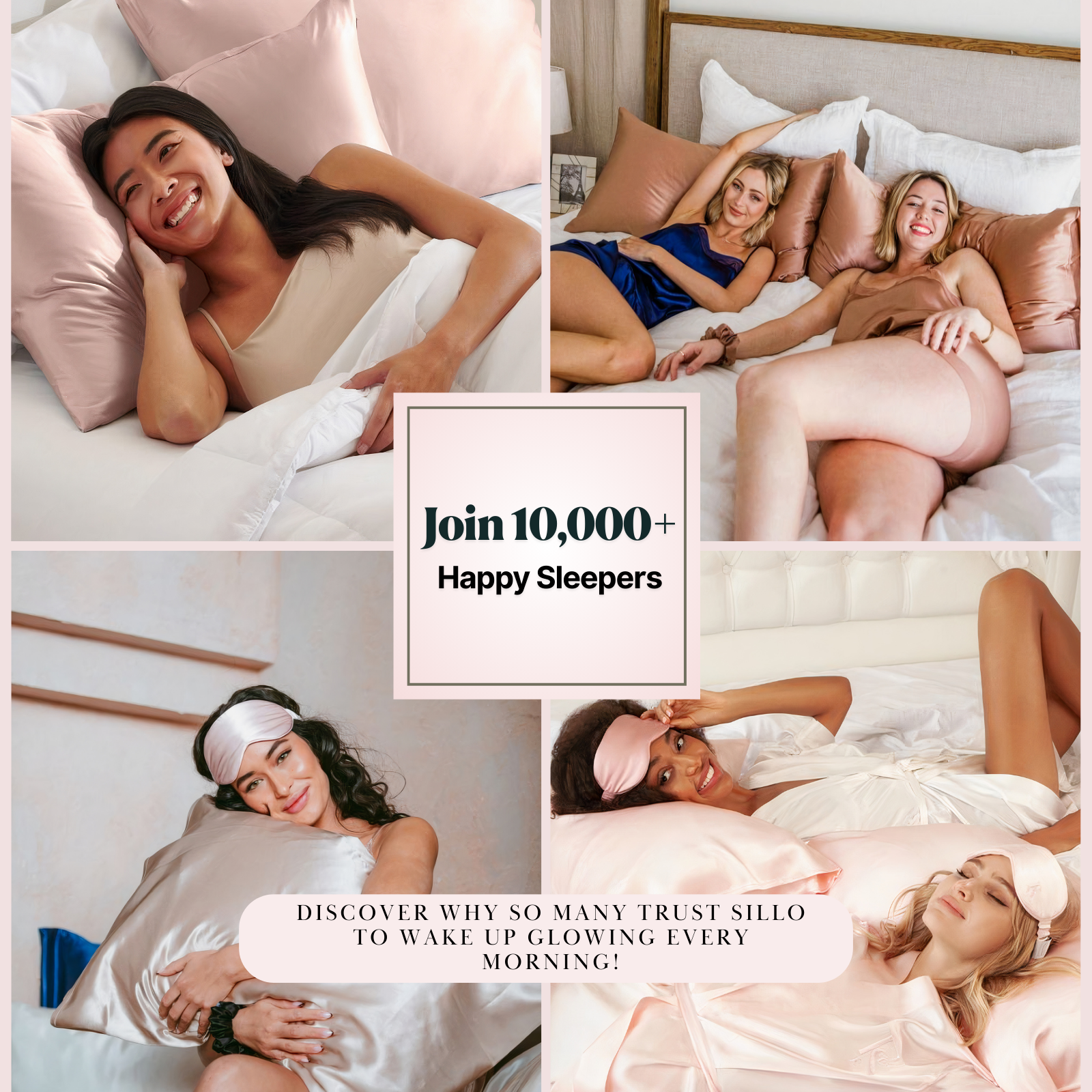 Off-White Sillo Silke Pudebetræk (Queen) - 2 pakke+vasketaske - Anti-Acne for engroshandel på Faire11