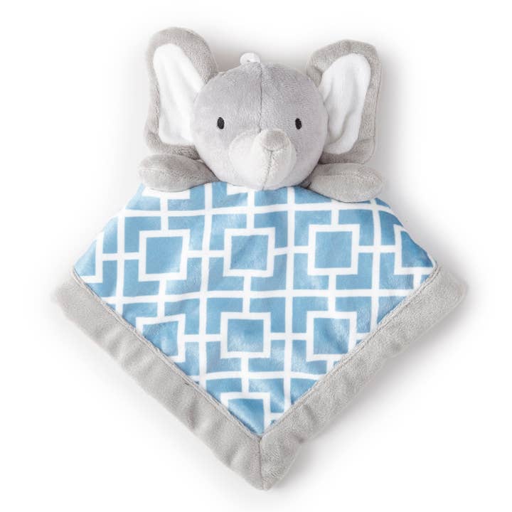 Elephant Plush Security Blanket - Grey for wholesale by Levtex Home