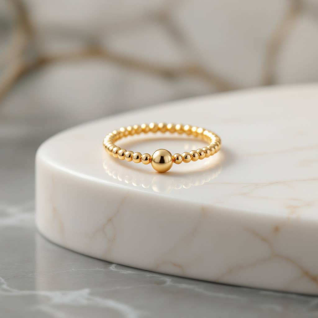 bara boheme - Wholesale Band/Stacked Ring - Vanessa | Beaded Stretchy Ring2