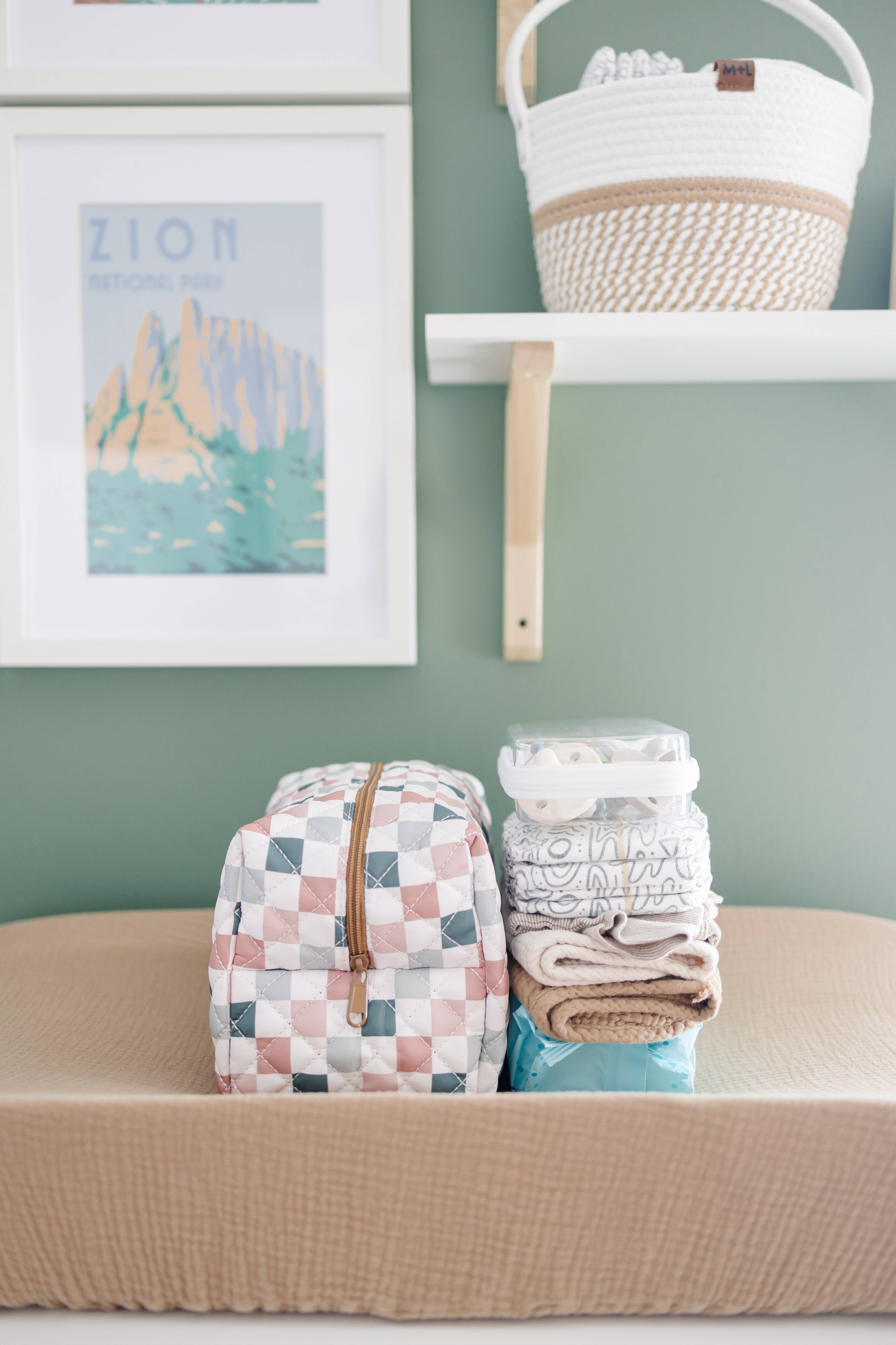 Frederick Family Co. - Wholesale Makeup/Cosmetic Bag - Quilted Carry All Pouch for Women – Large Makeup Organizer Bag, Stand Up Toiletry Case, Wide Zipper Opening, Cute Travel Pouch28