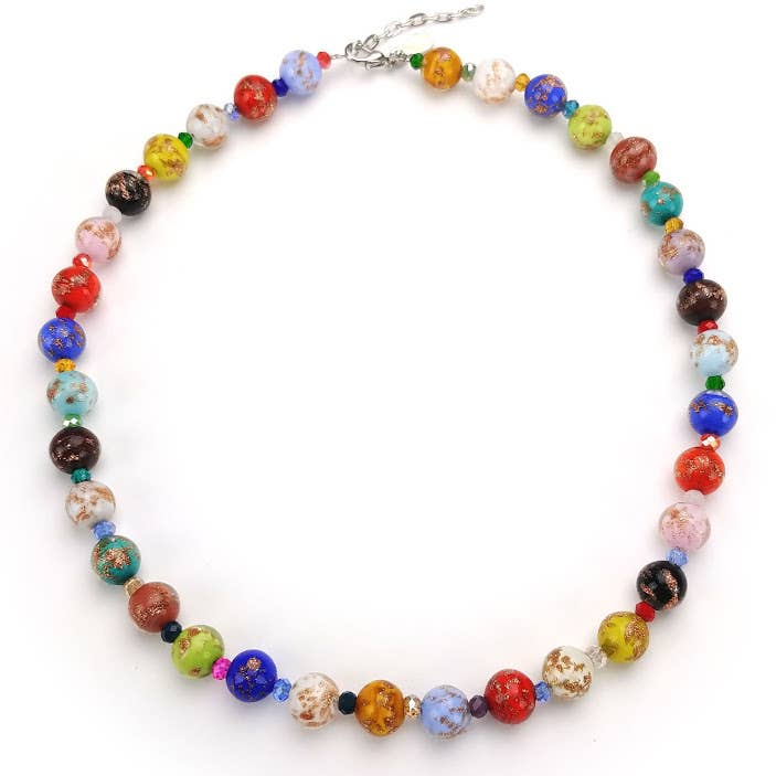 Luna Sommerso Murano Glass Necklace for wholesale by Alice Sturzinger LLC