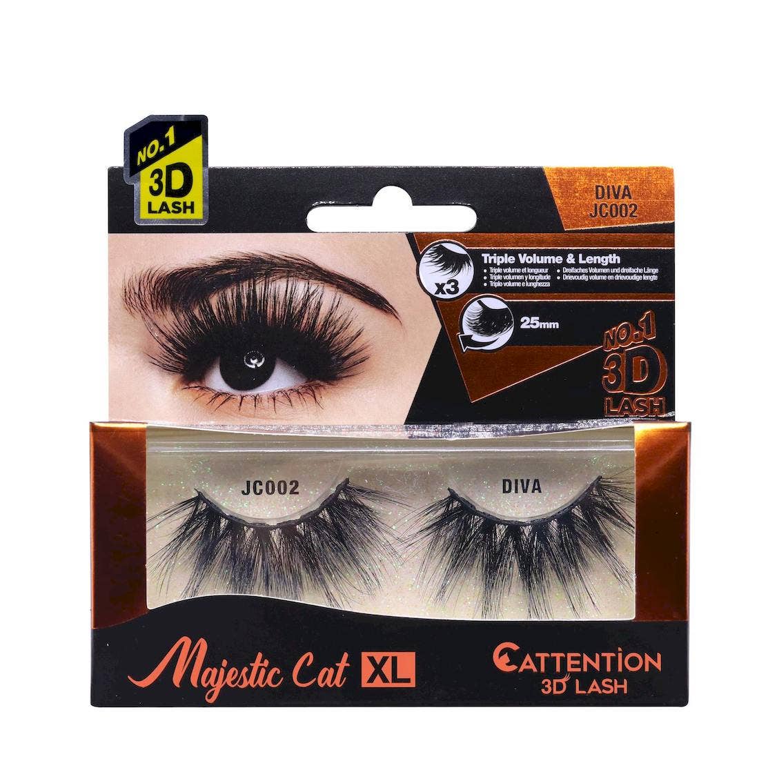 Diacly - Wholesale False/Fake Eyelashes - Ebin New York 3D XL Majestic Cat Eyelashes4