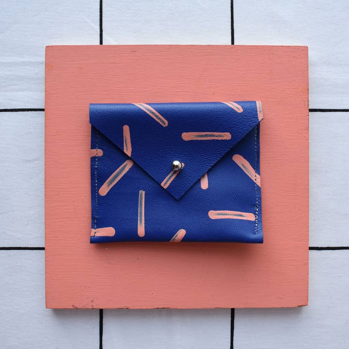 Jemma Marston - Wholesale Card Holder - Women's - Dash Hand Painted Leather Card Pouch1