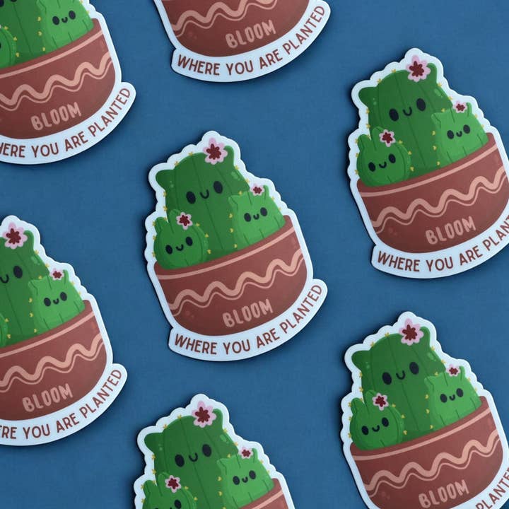 Fleurissez là où vous êtes planté | Sticker pour la vente par Bright Prints Club