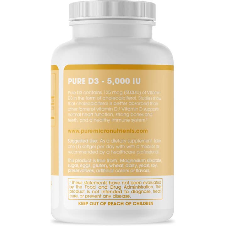 Pure Micronutrients - Wholesale Oral supplement/vitamin - Pure D3 5000IU7