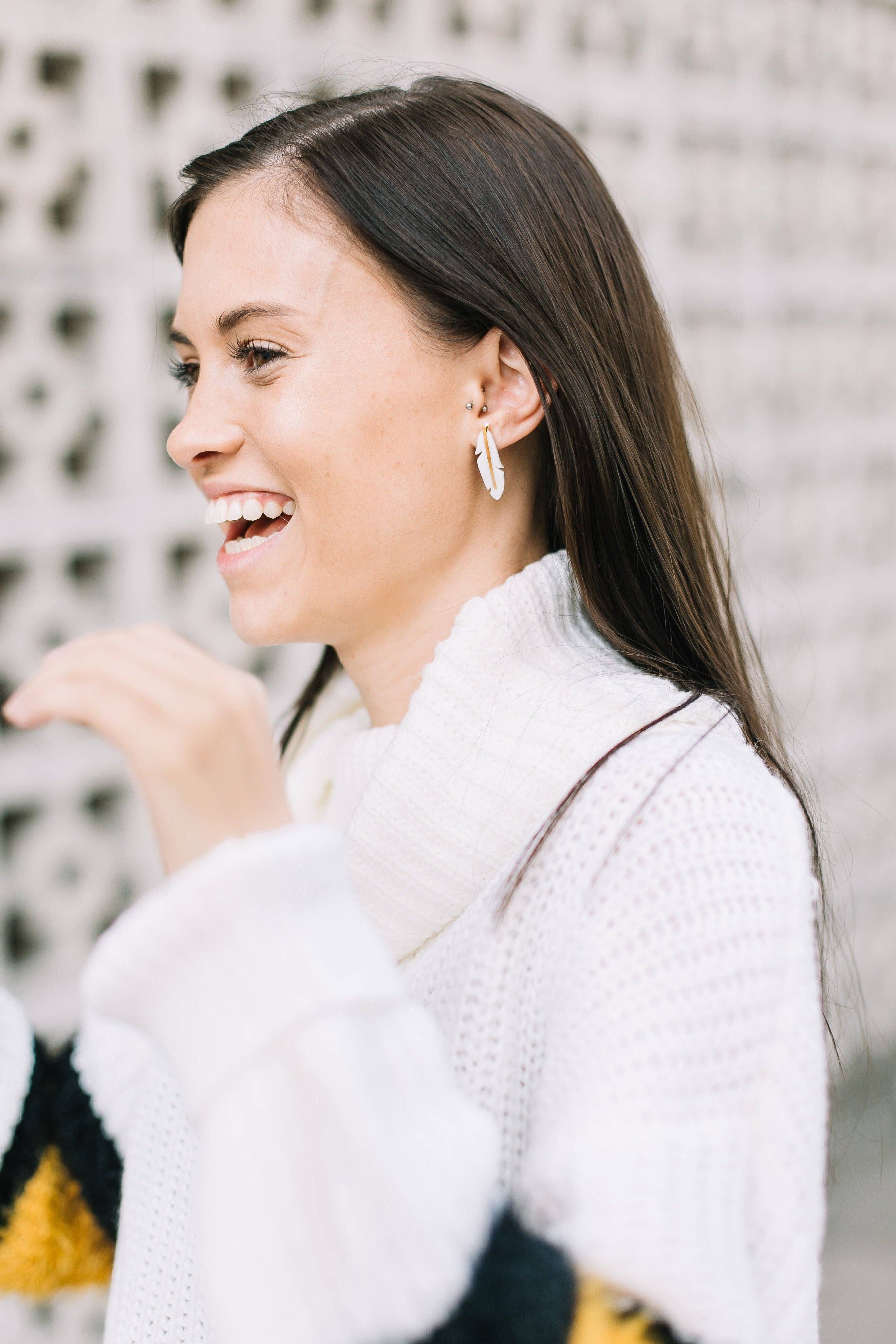 Remnant Studios - Wholesale Dangle Earrings - feather stud earrings3