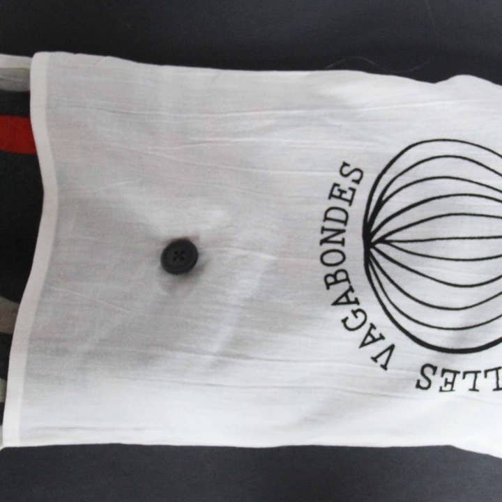 Les Belles Vagabondes - Wholesale Head Scarf - Women's - Organic Cotton Scarf Sunshine Black