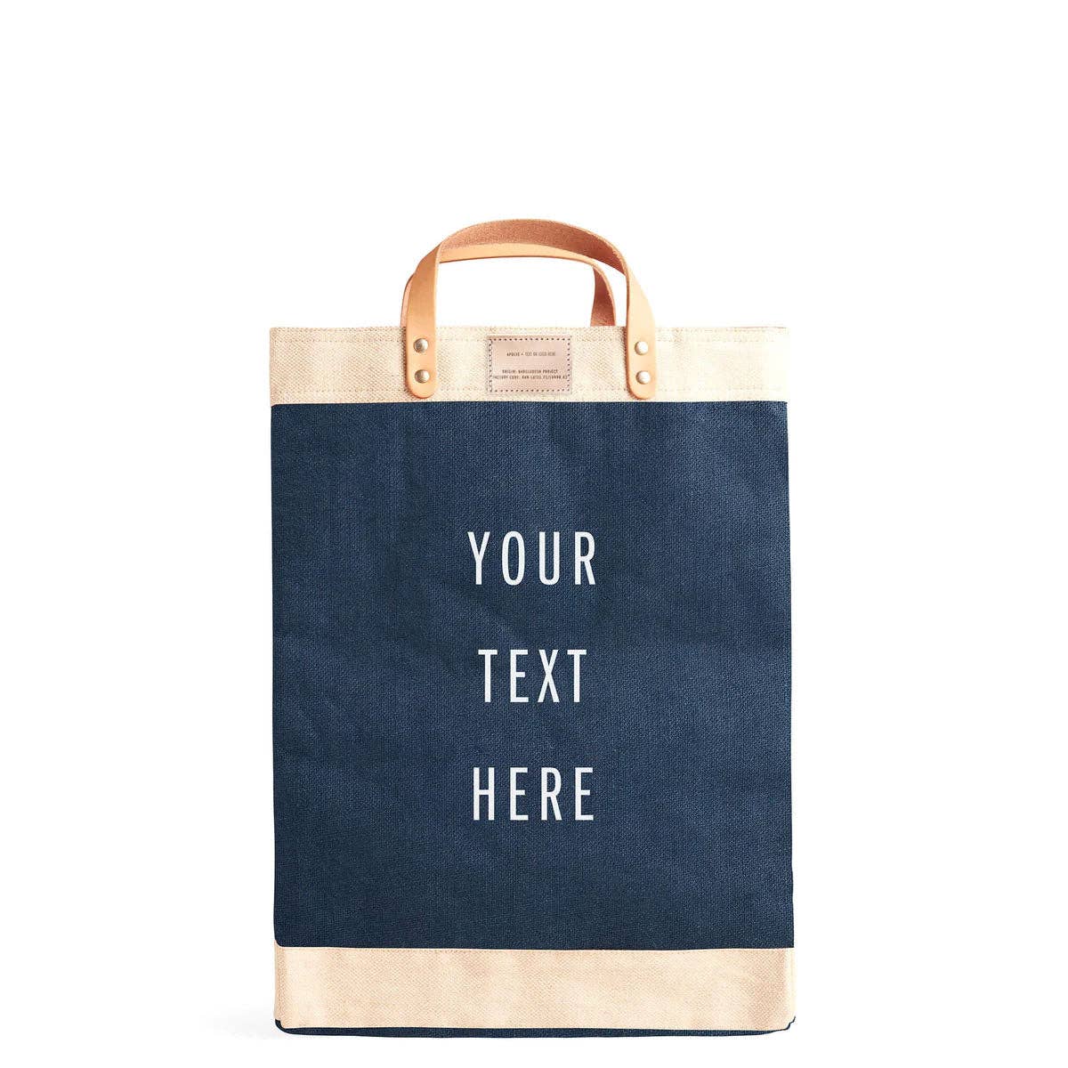 Apolis - Wholesale Tote Bag - Unisex - Customize Market Bag in Navy (003NV)