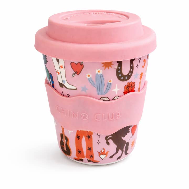 Cowgirl Chino Cup 8oz (STRAW INCLUDED) for wholesale by Chino Club UK