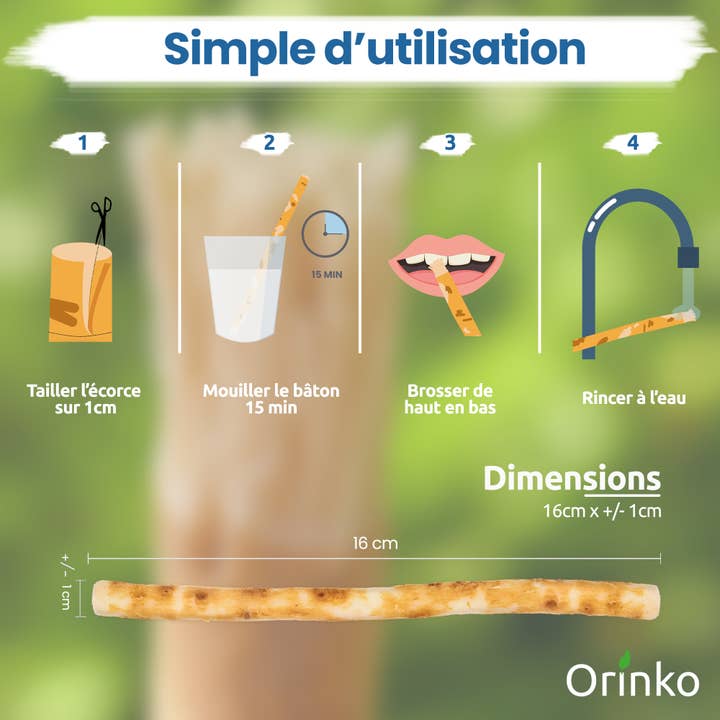 Orinko - Wholesale Toothbrush - Bulk Siwak Sticks - 100% Natural Toothbrush