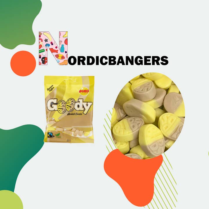 Nordicbangers - Swedish Candy - Wholesale Gummy - Goody Banana/Toffee 90g Swedish Candy