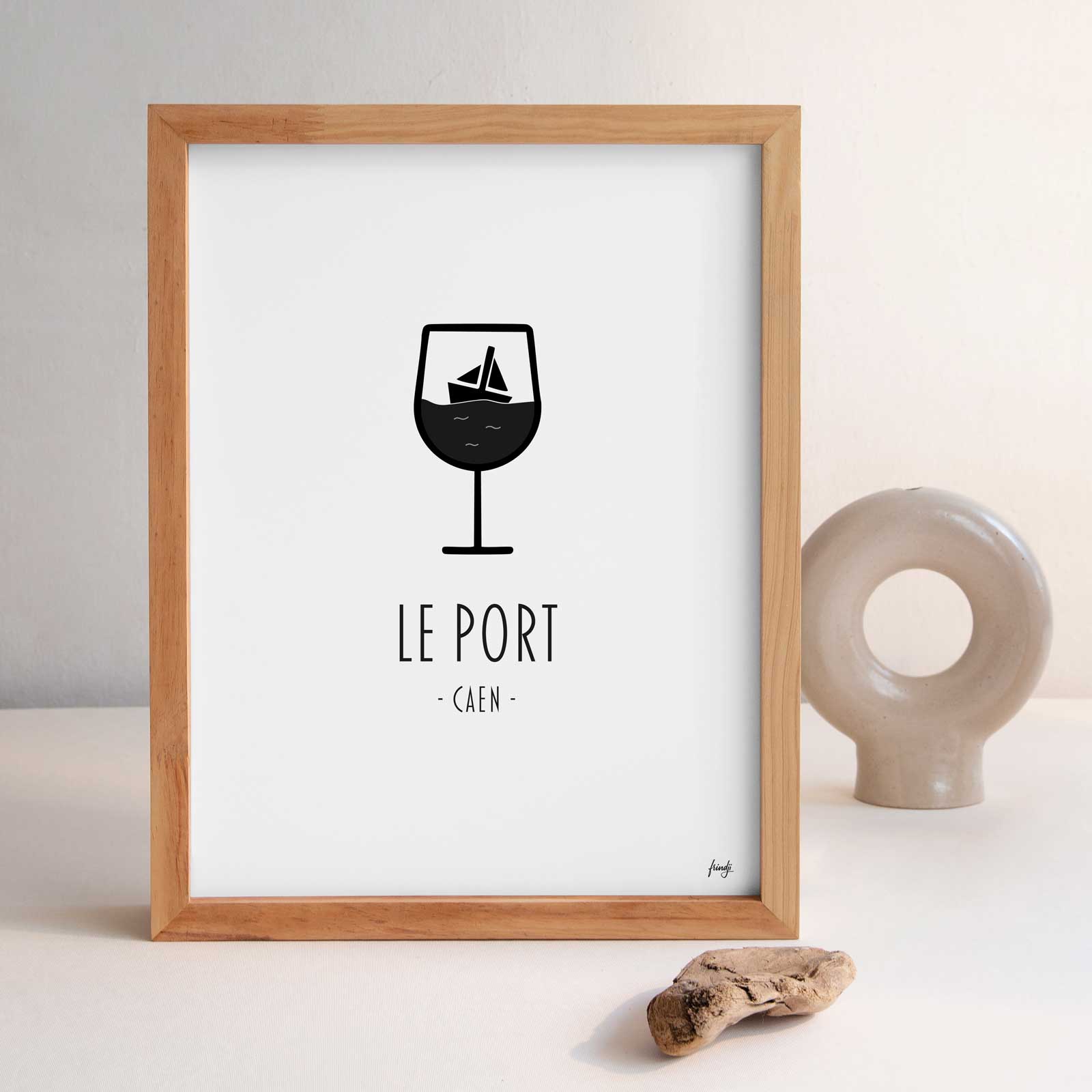 Frindji – Großhandel Poster – Hafenplakat von Caen1