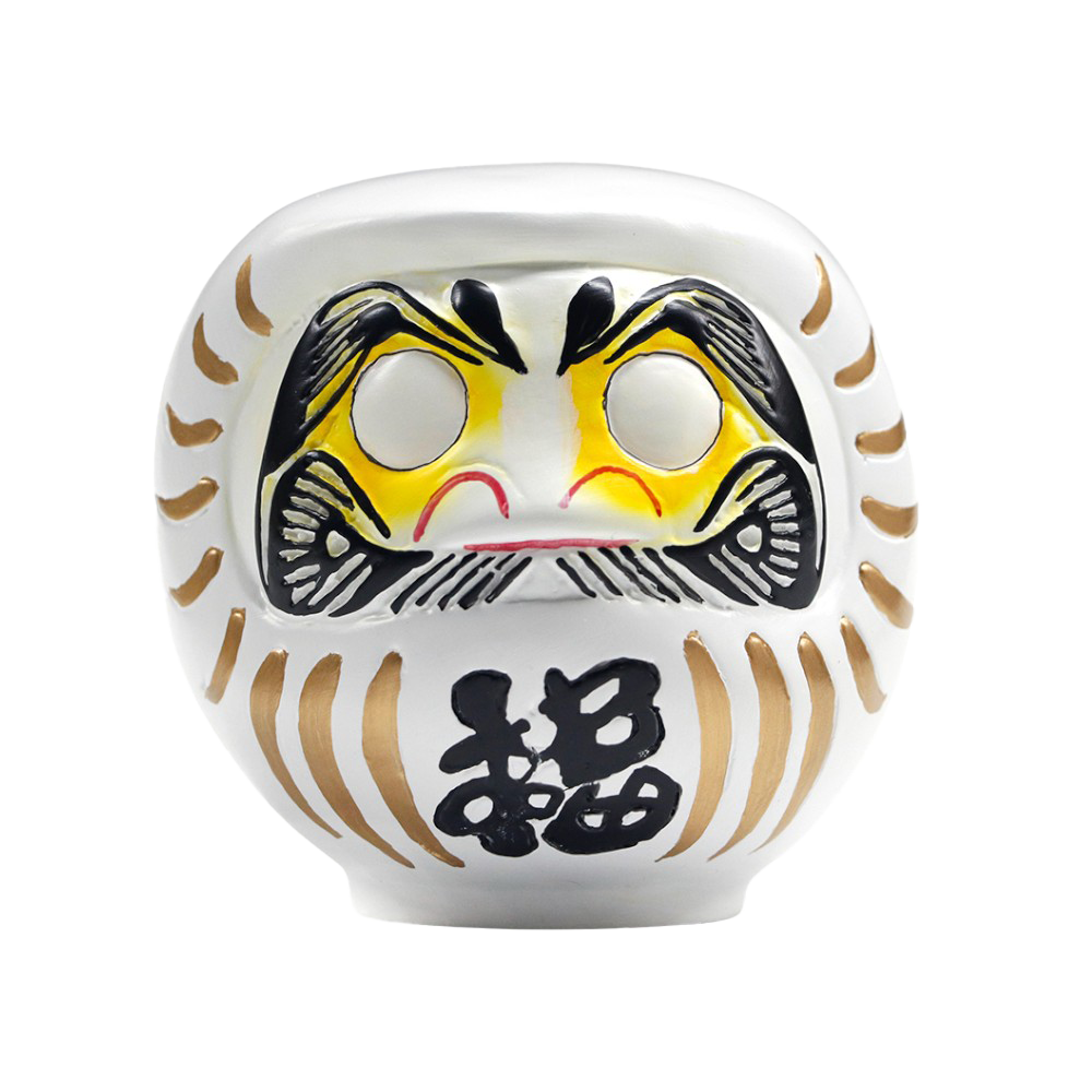 Urban Tokyo – wholesale Decorative figurine – 3.5 Inch Lucky Daruma White Purity Unpainted Eyes (1/36)4