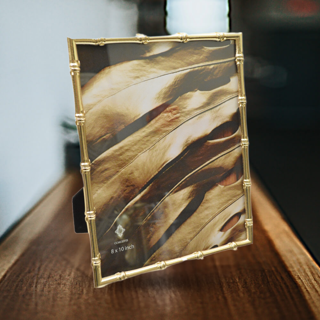 Concepts In Time – Großhandel Bilderrahmen – Konzepte ZenGlow 8x10 Gold Bambus-Stil Bilderrahmen1
