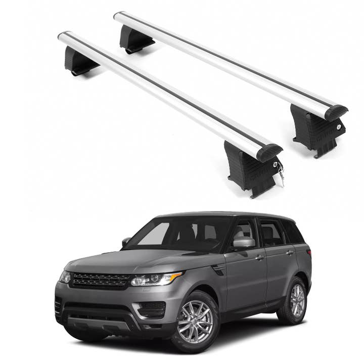 ERKUL Roof Rack Crossbars For LAND ROVER RANGE ROVER SPORT 2014-2022 Naked Roof Aluminum Silver for wholesale by Erkul Auto USA