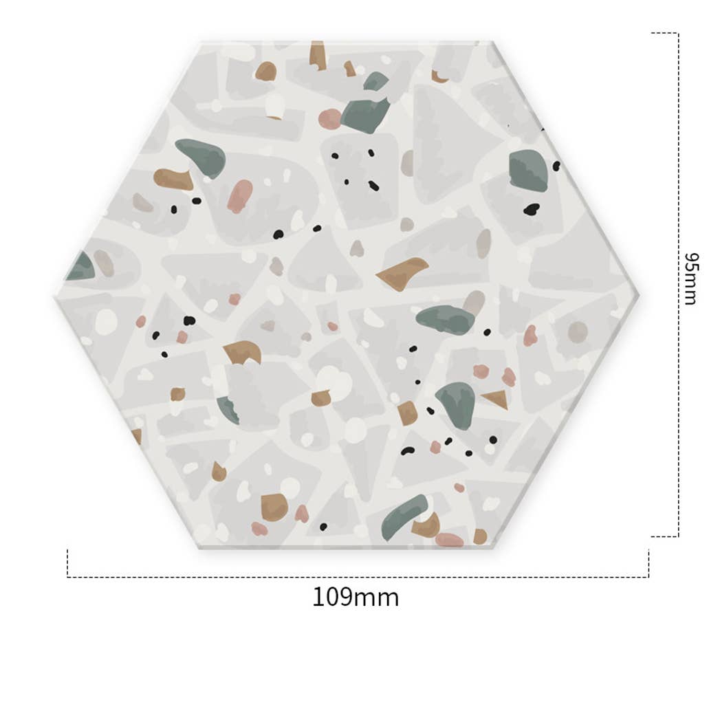 Ailly's garden – wholesale Coasters – Hexagon Diatomite Coaster Fast Absorption Non Slip6