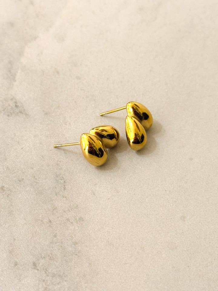 Double Drops Stud Earrings for wholesale by Cassette Barcelona