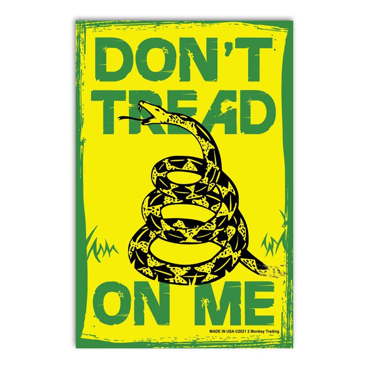 Don't Tread On Me - 4 x 6 in. Decal for wholesale by Lucky Shot