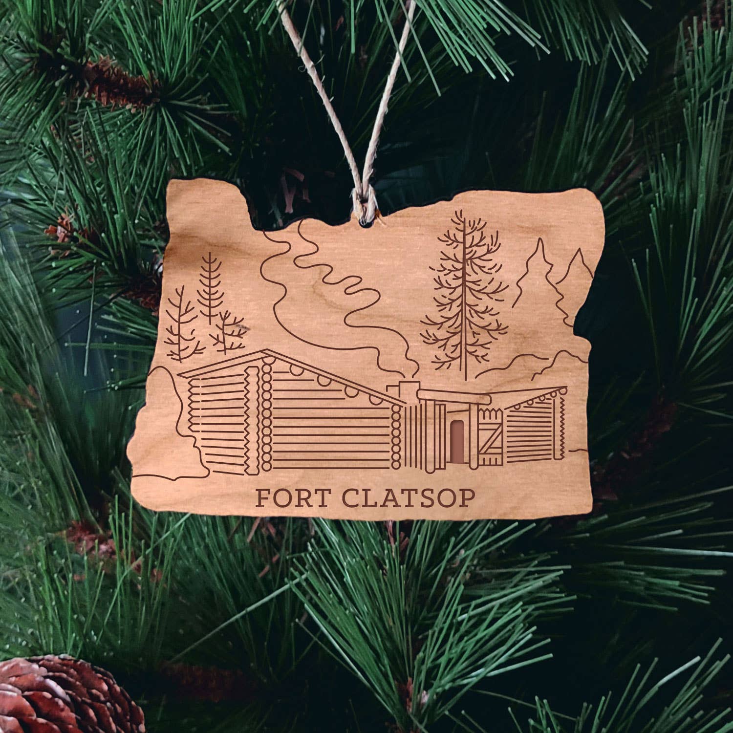 Forever Northwest - Wholesale Ornament - Fort Clatsop Oregon Christmas Ornament1
