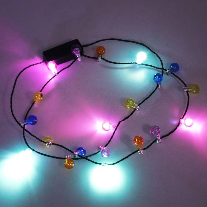 AS SHOWN Christmas Led Mini Clear Light Bulb Necklace for wholesale on Faire0