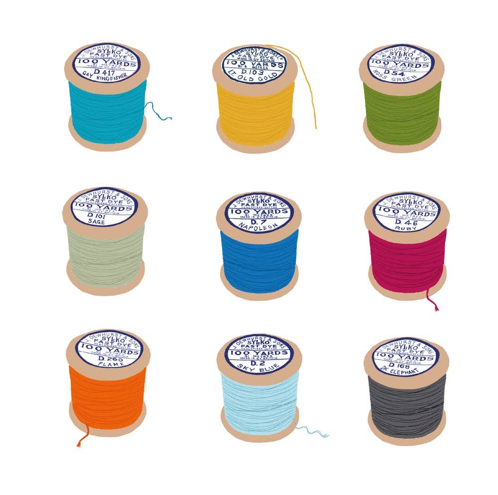 Design Smith – wholesale Everyday greeting card – Cotton Reels - blank greetings card1