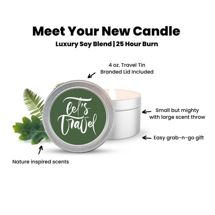 Private Label Soy Candle | Silver | Custom - We Add Labels for wholesale by The Rustic House