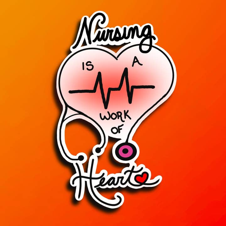 Les soins infirmiers sont une œuvre de cœur pour la vente par Always by Ashley Design