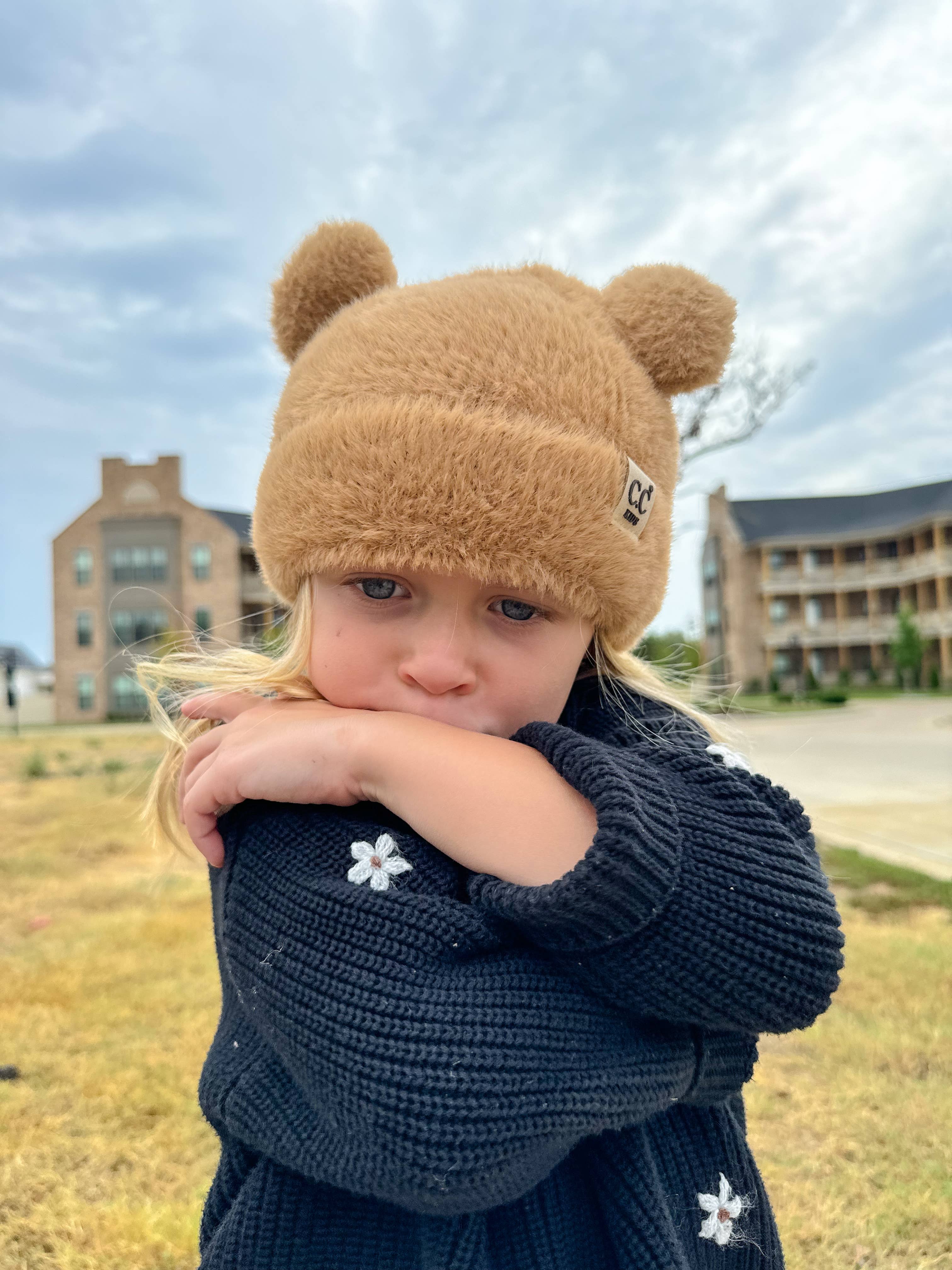 Kids Hat And Gloves Set Girls Children's Cable Knit Ear Warmer