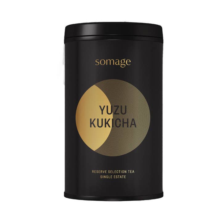 Yuzu Kukicha Tea Tin for wholesale by Somage