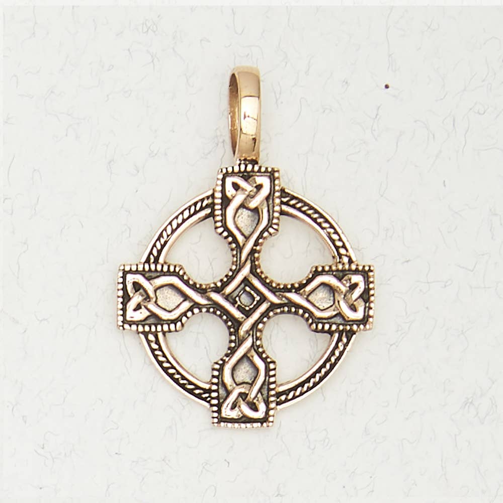 Nirvana LLC - Wholesale Individual Charm/Pendant - Celtic Bronze Pendant Necklace - Celtic Cross