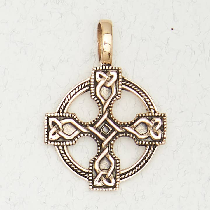 Nirvana LLC - Wholesale Individual Charm/Pendant - Celtic Bronze Pendant Necklace - Celtic Cross0