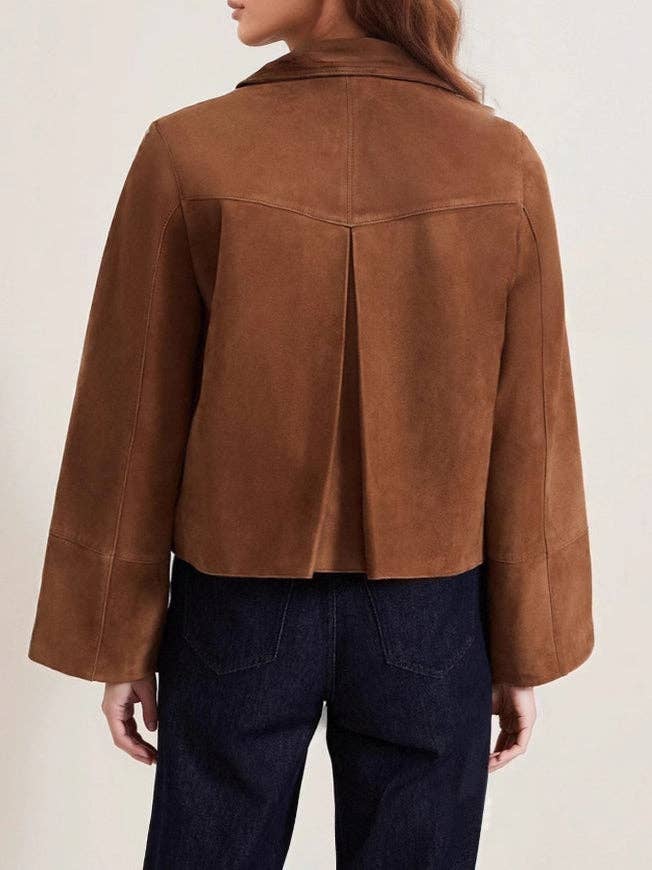 Marron Manteau Trench en Daim Mi-lourd Marron N5Z574 en vente sur Faire1