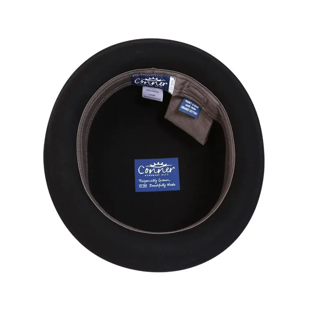 Black Bowler Australian Wool Hat  for wholesale on Faire1